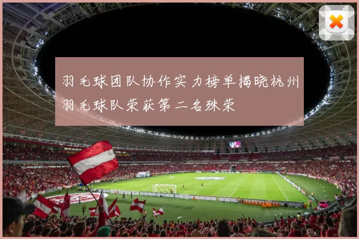 羽毛球团队协作实力榜单揭晓杭州羽毛球队荣获第二名殊荣